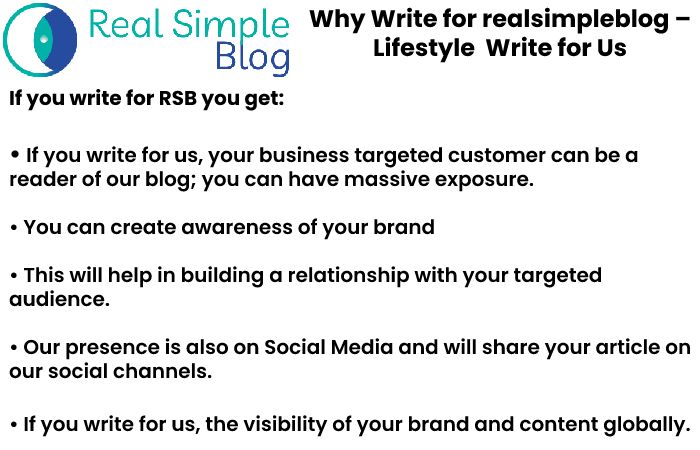 why write for us realsimpleblog