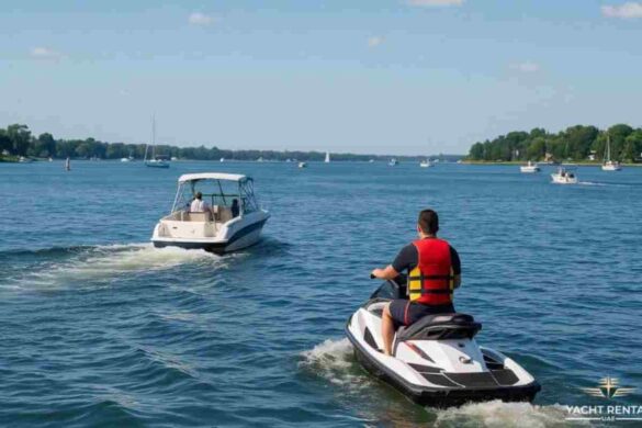passes too closely behind another boat