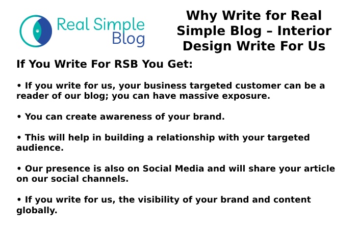 Why Write for Real Simple Blog – Interior Design Write For Us