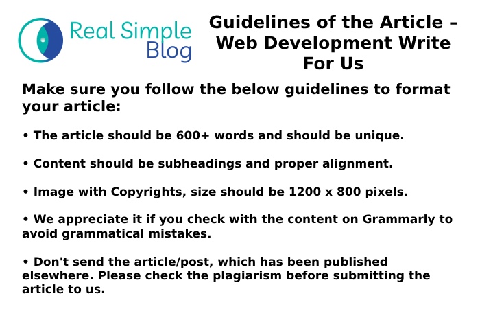 Guidelines of the Article – Web Development Write For Us