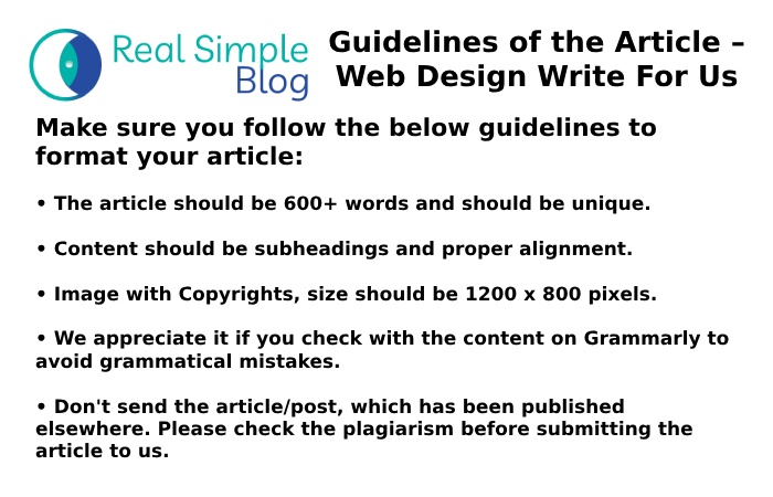 Guidelines of the Article – Web Design Write For Us
